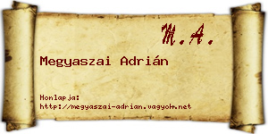 Megyaszai Adrián névjegykártya